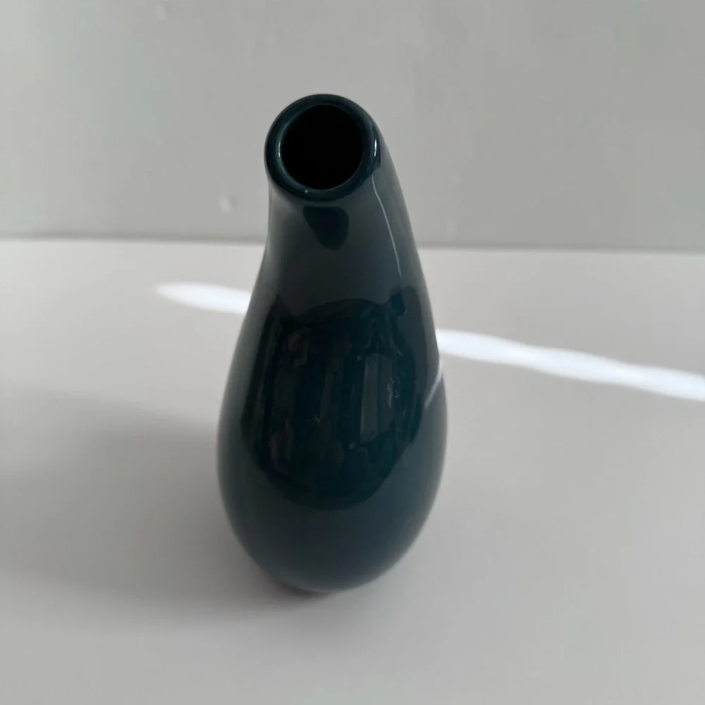 Rachael Ray Serverware Oil and Vinegar Dispensing Bottle or Flower Vase Teal
